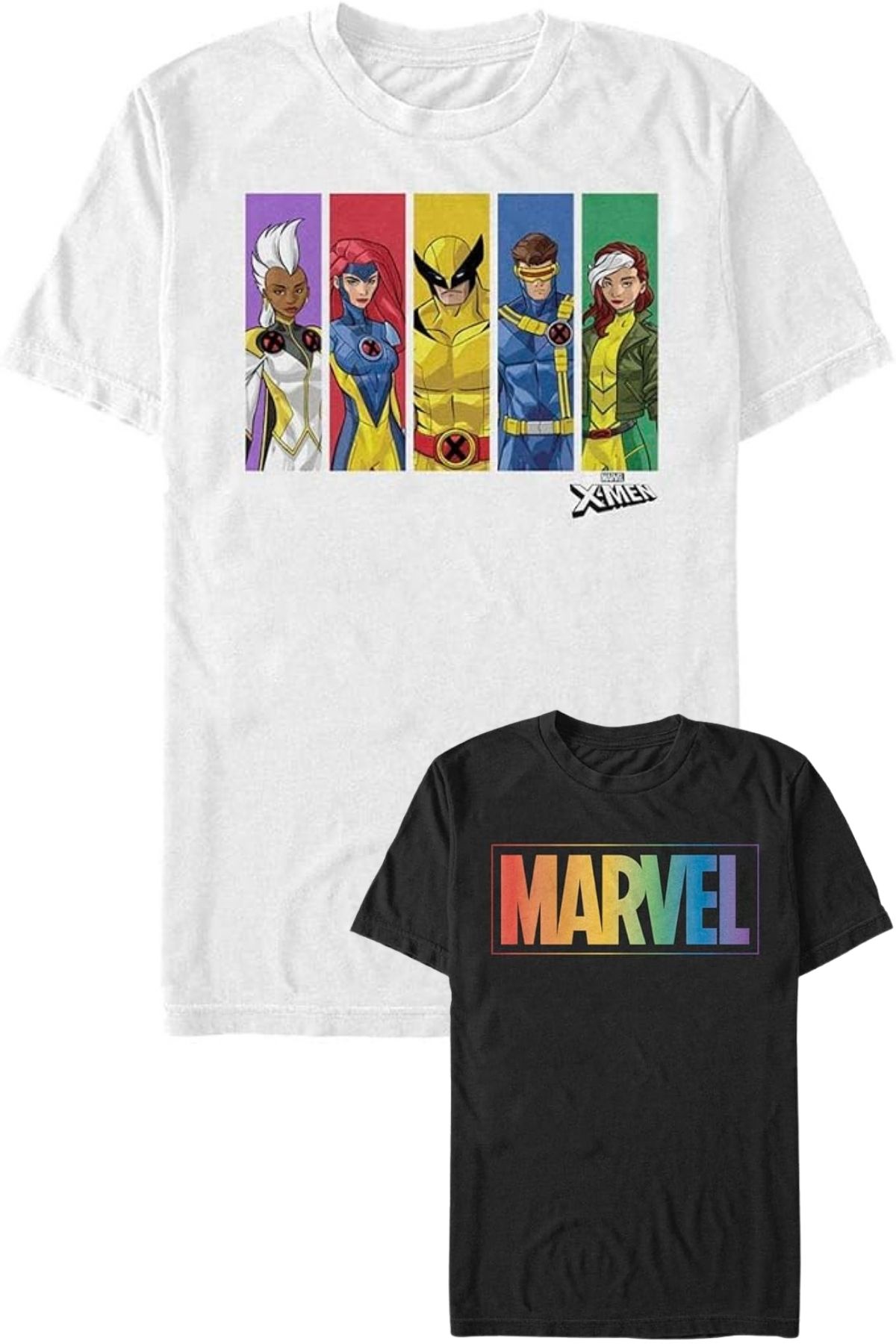 Rainbow Marvel Bisiklet Yaka T-Shirt Tişört Erkek