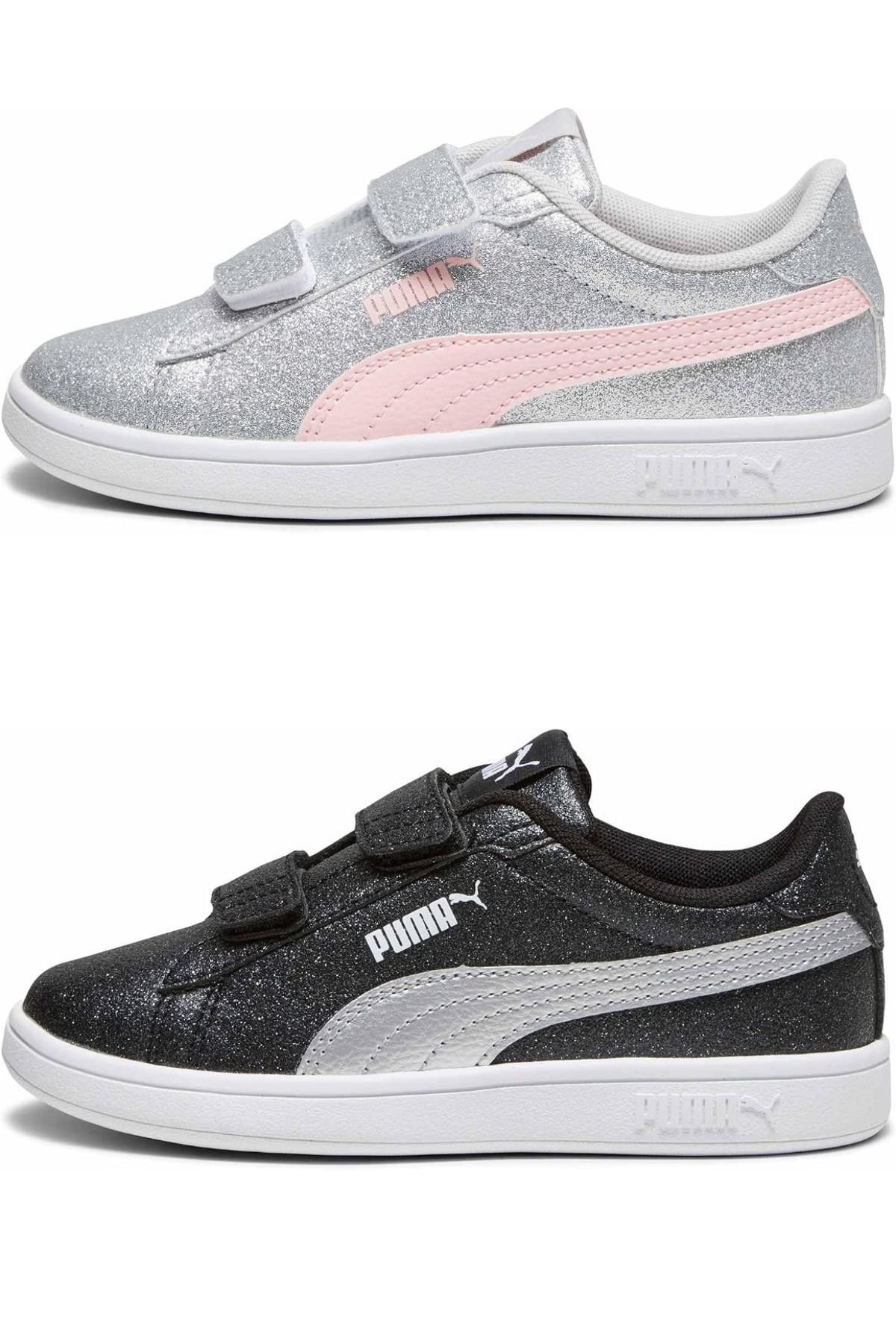 PUMA Smash 3.0 Glitz Glam Çocuk Simli Spor Ayakkabı