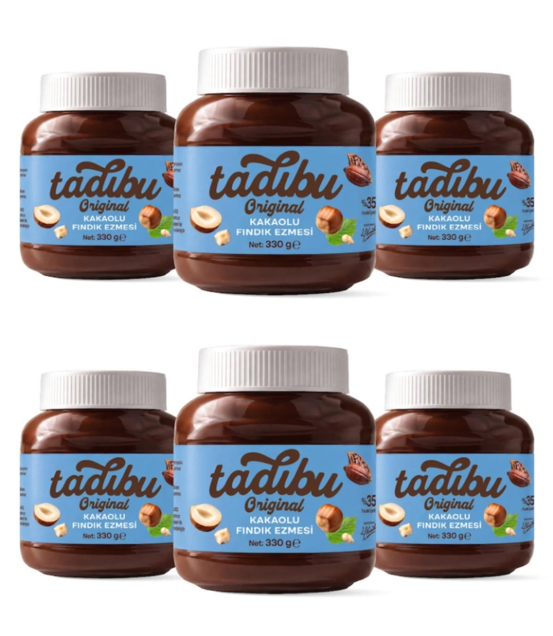 6 adet 330gr TADIBU ABDURRAHMAN TATLICI %35 Fındık 