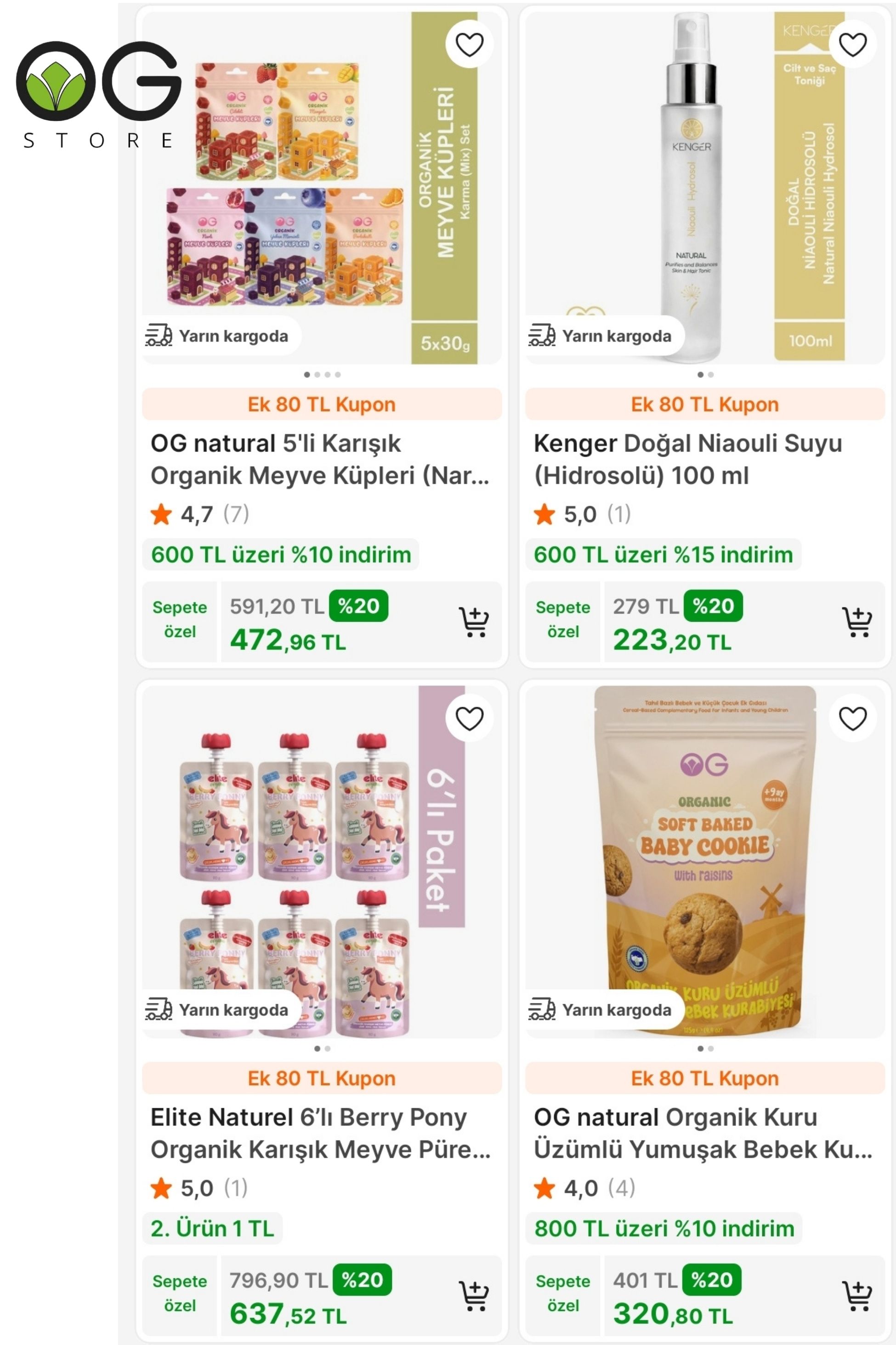 OG Store TANITIMA ÖZEL 2. ÜRÜN 1 TL!