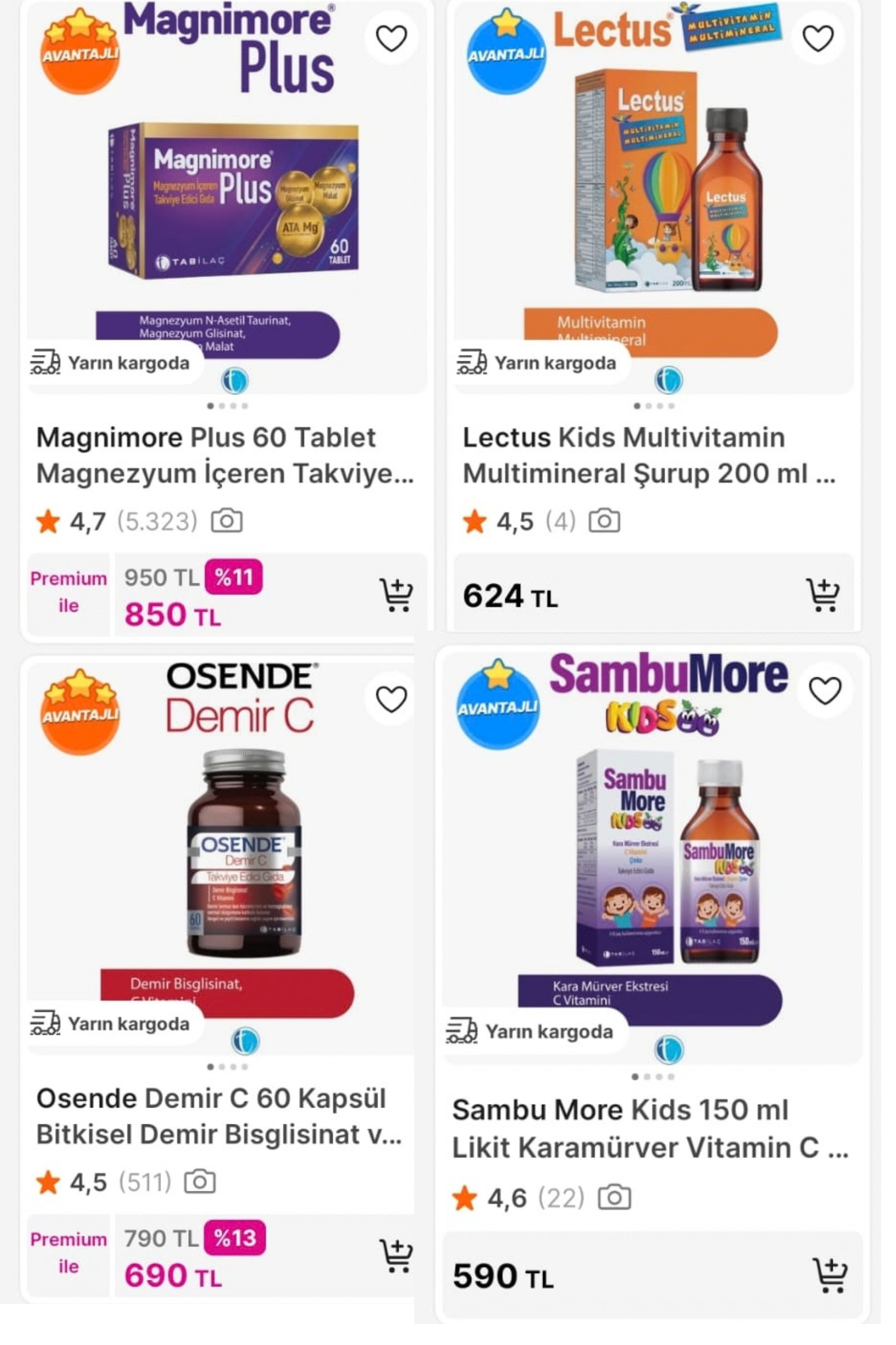 VİTAMİNLERDE İNDİRİMLERE EK " VITAMIN25 "KODUYLA ALT LİMİTSİZ %25 İNDİRİM FIRSATI!