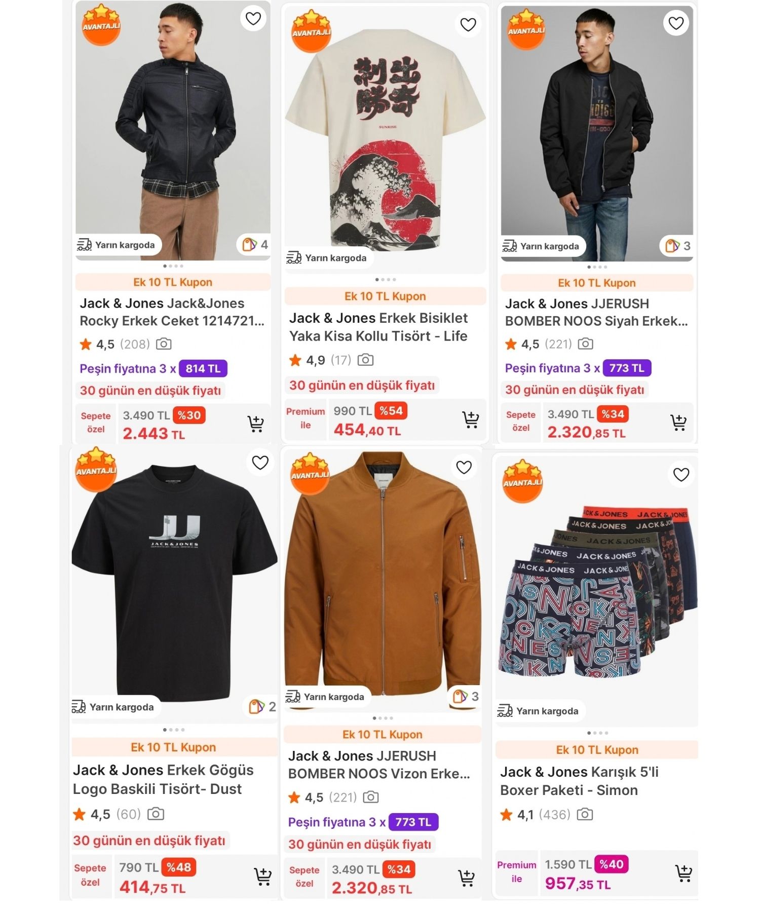 JACK&JONES Sepette NET %30 İNDİRİM FIRSATI!