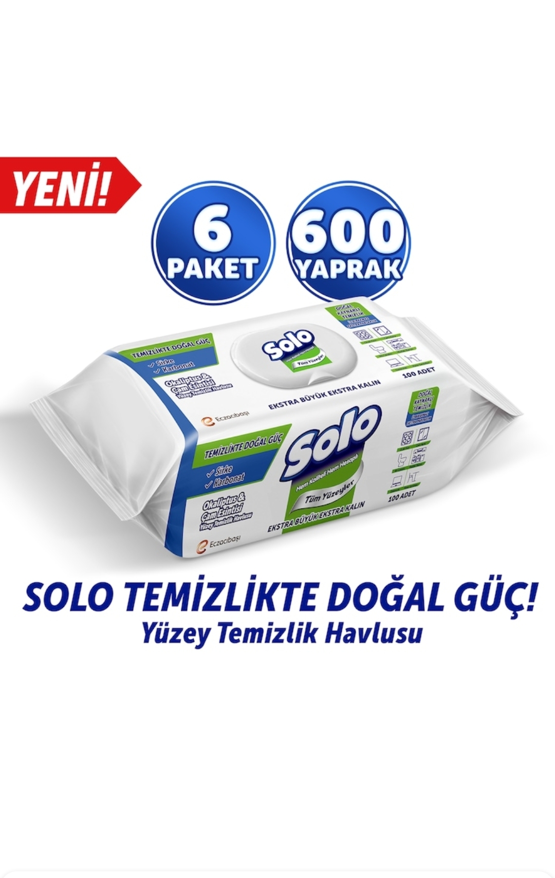 SOLO YÜZEY TEMİZLİK HAVLUSU 6 ADET