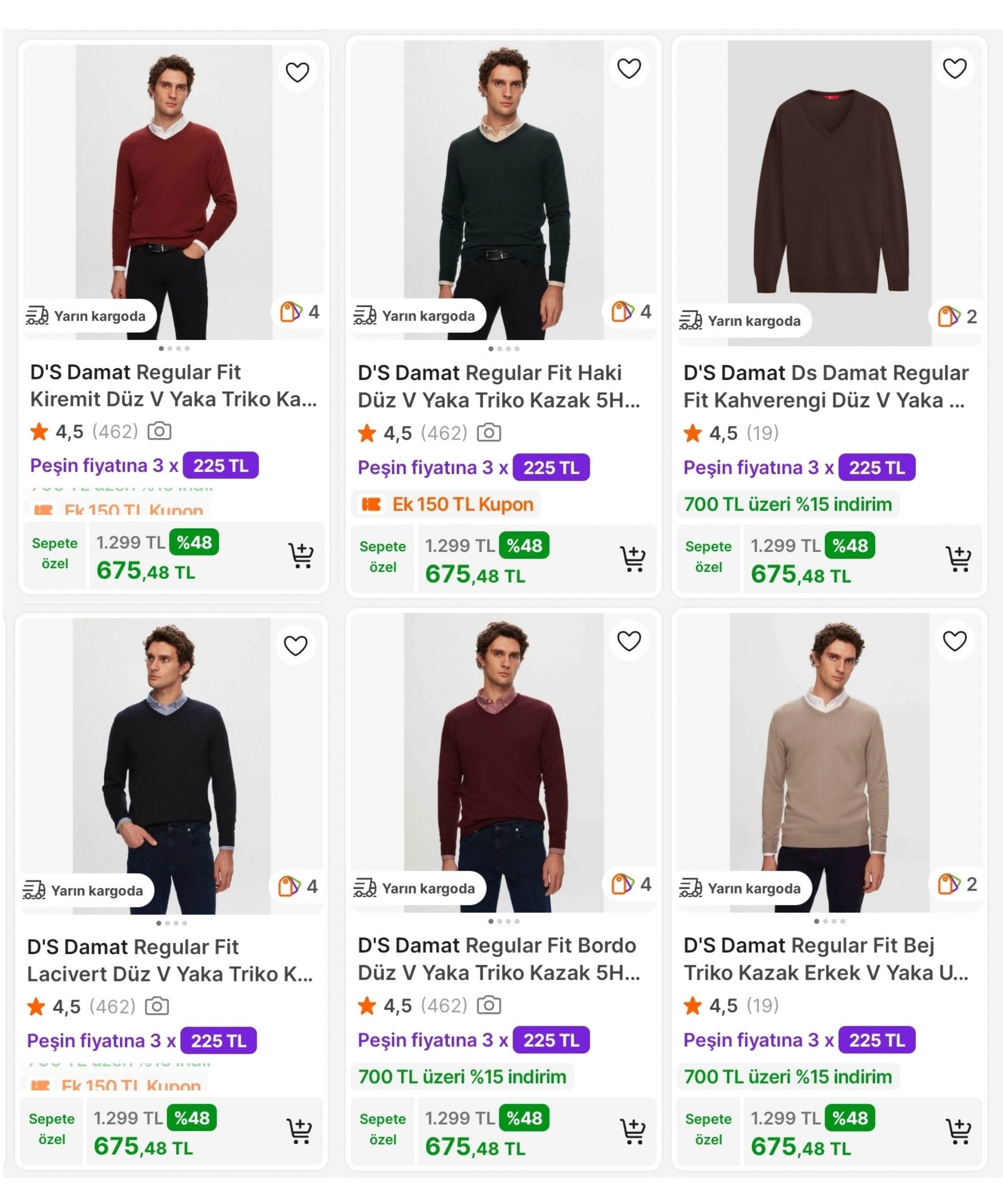 D'S Damat'ta Kazaklar TEK FİYAT 675TL ÜSTELİK 1000TL'YE 150TL KUPON FIRSATI!