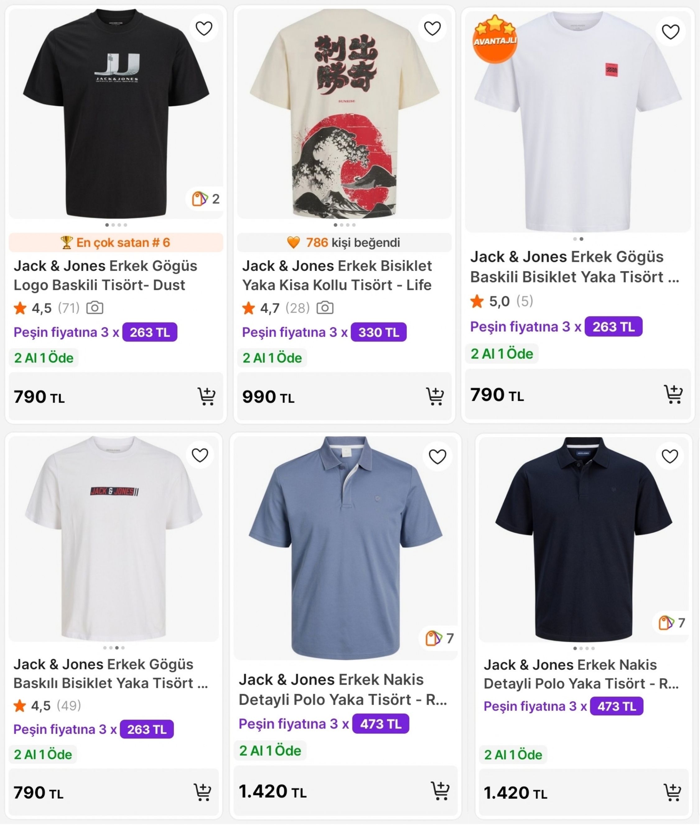 JACK & JONES SATICILI SEÇİLİ ÜRÜNLERDE 2 AL 1 ÖDE FIRSATI!