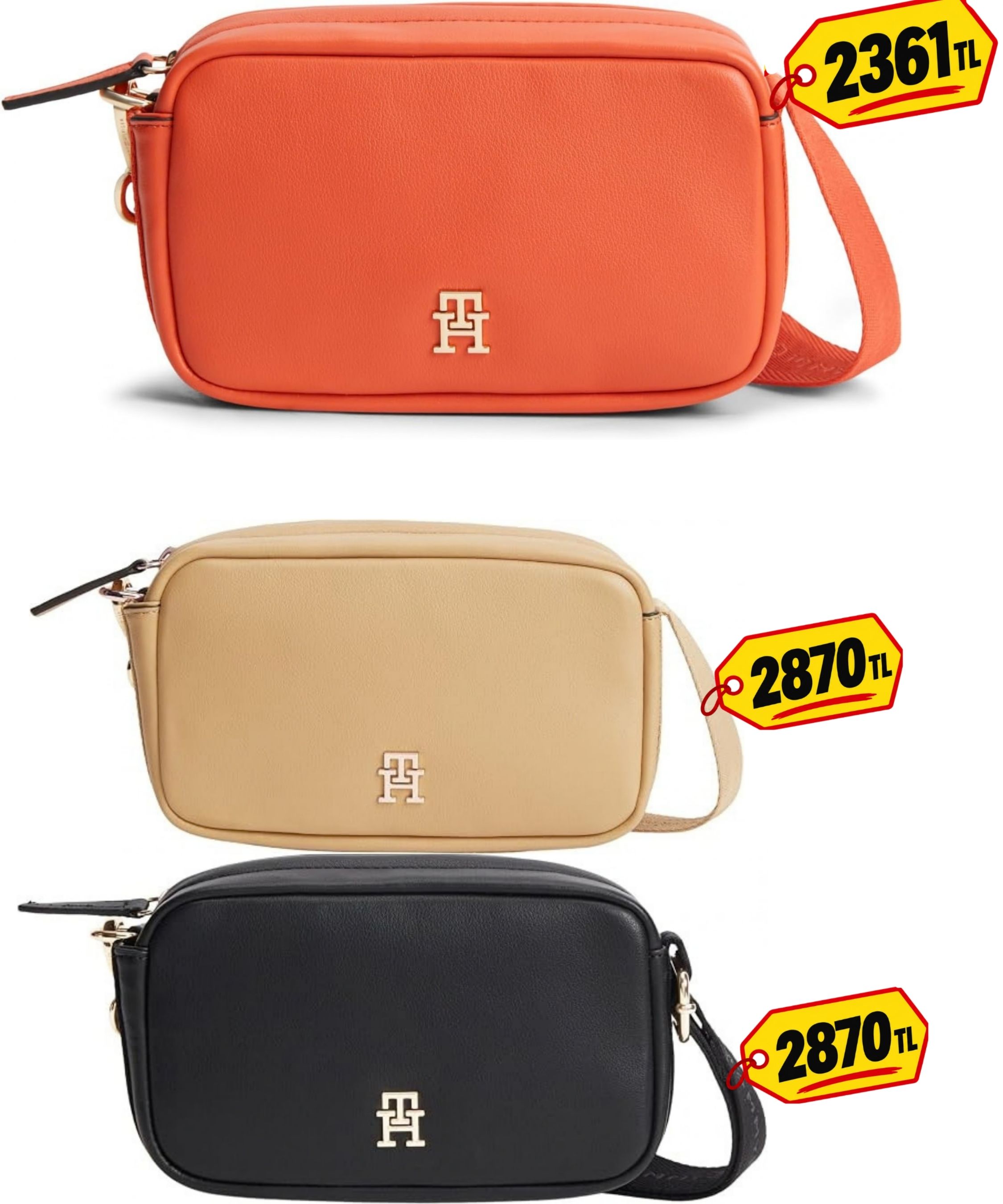 Tommy Hilfiger TH LOGOTAPE CAMERA BAG Çanta Kadın